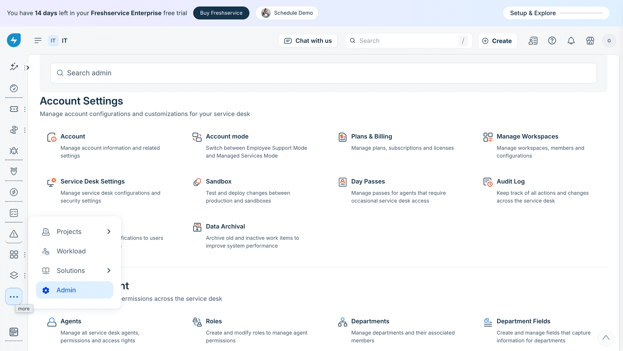Freshservice Admin