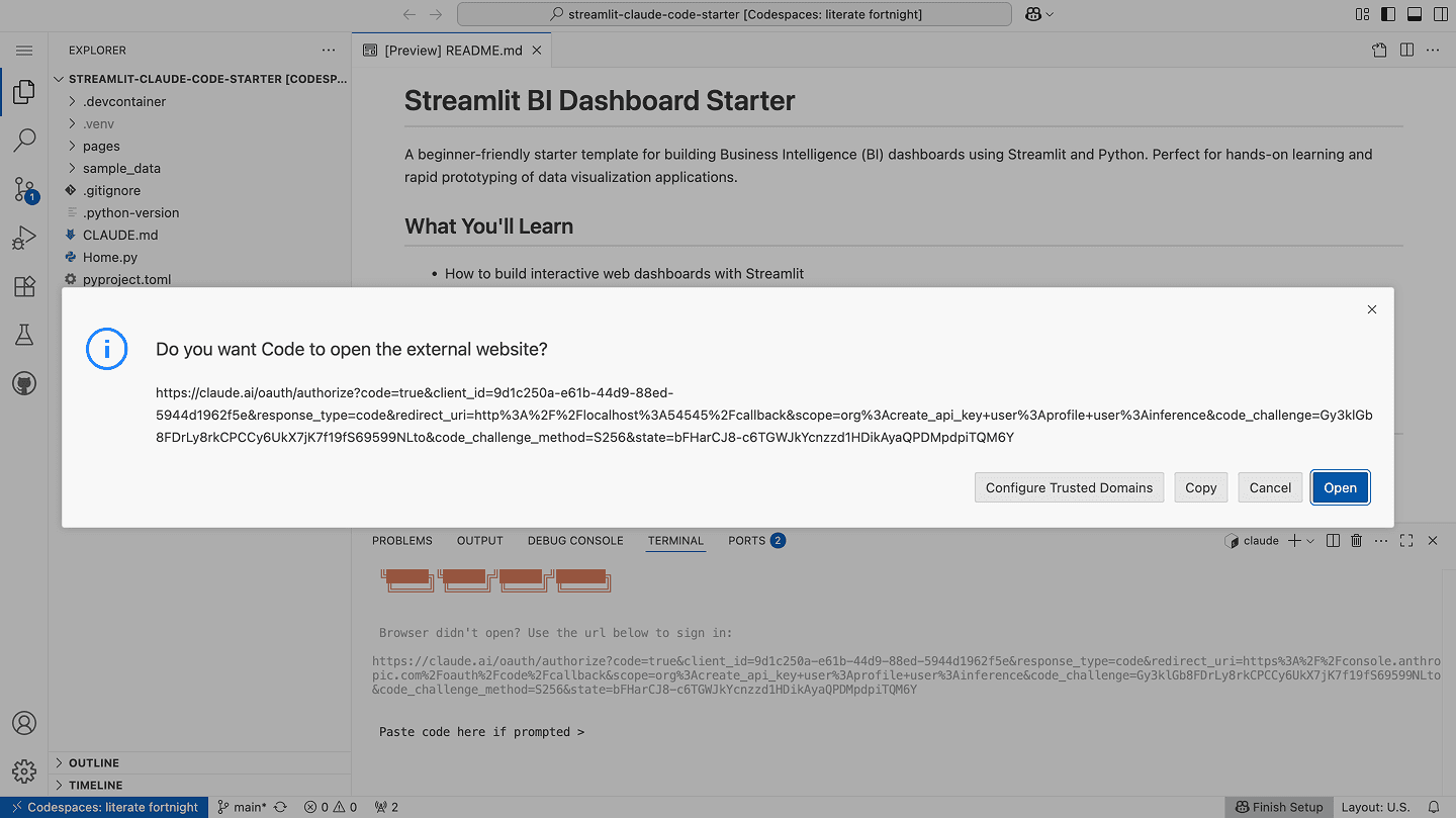 claude code external link