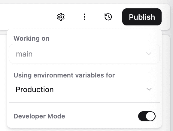 Developer mode enabled