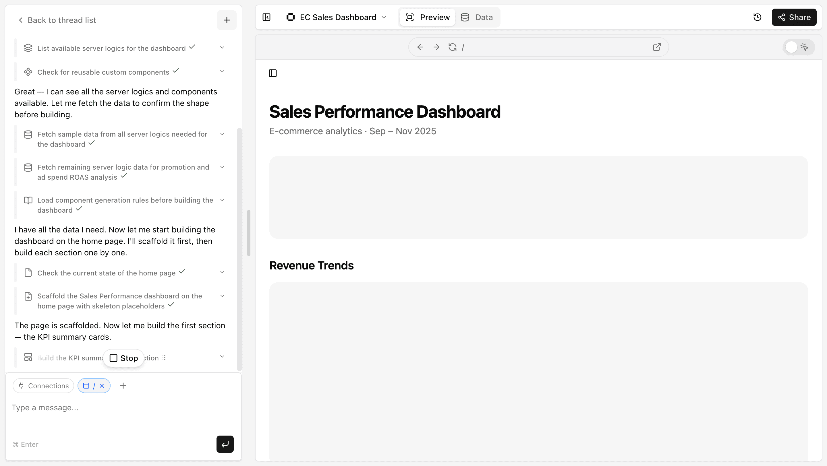 Editor screen