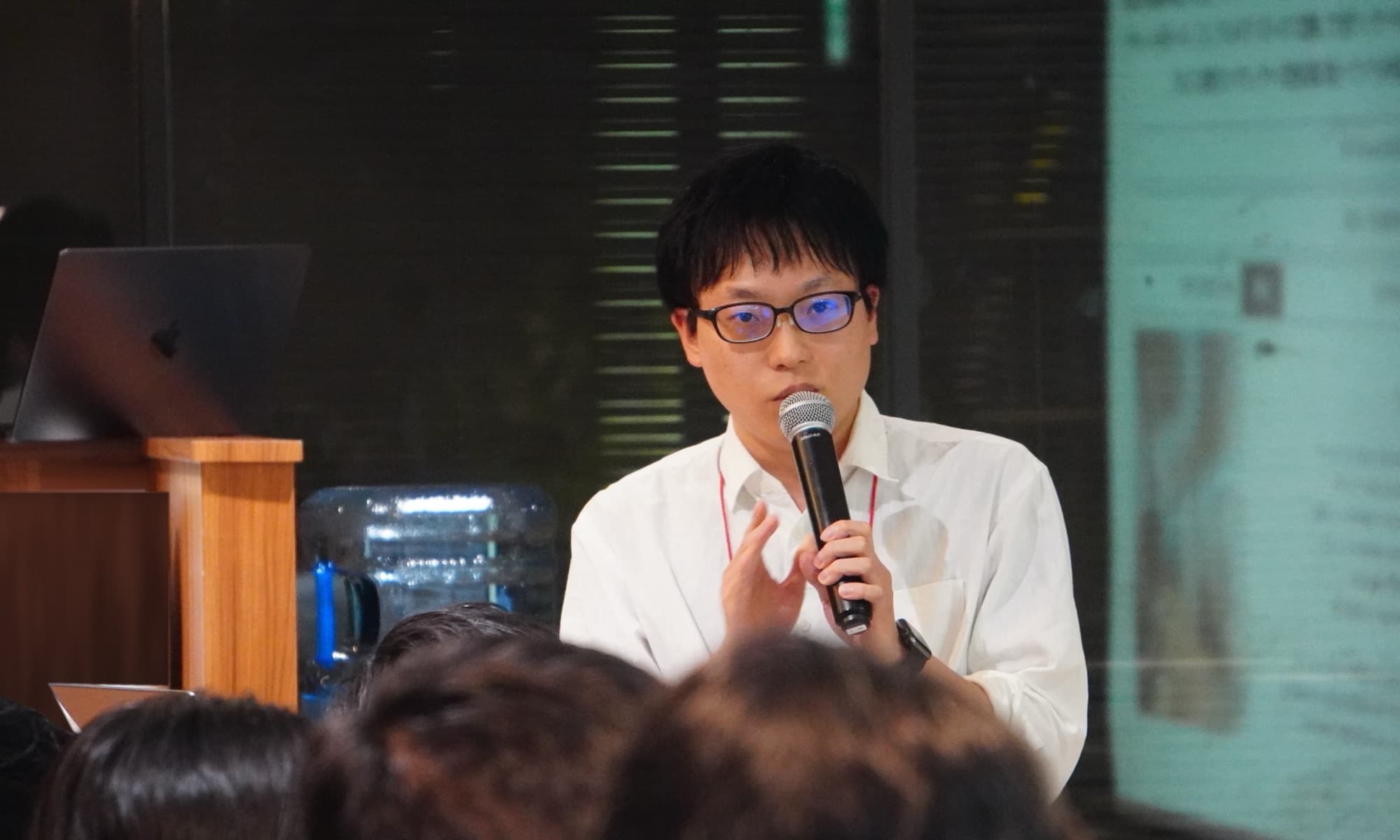 登壇する Hakuhodo DY ONE の廣本さん