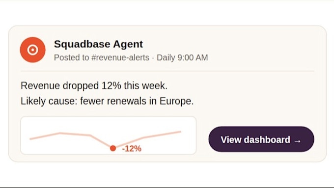 Squadbase AI Data Agent - Sample